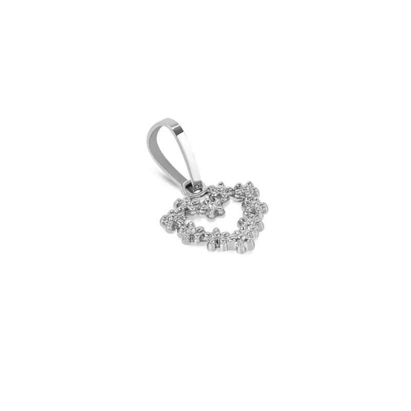 One Energy Heartbloom Silver Charm OJEBC730