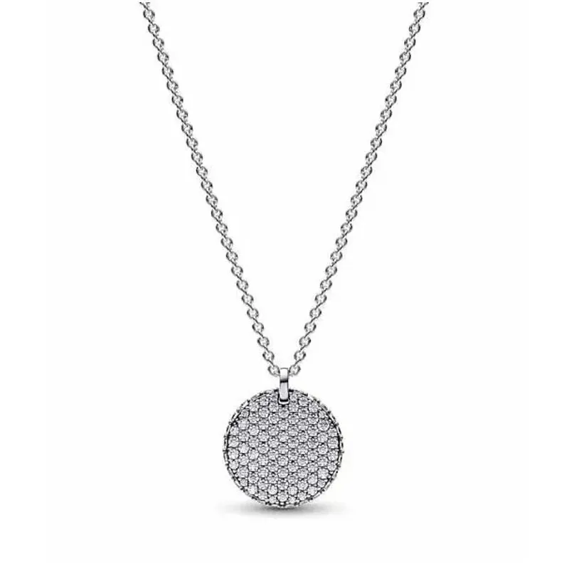 Pandora Colar Pendente Redondo Pavé Pandora Timeless 392632C01-45