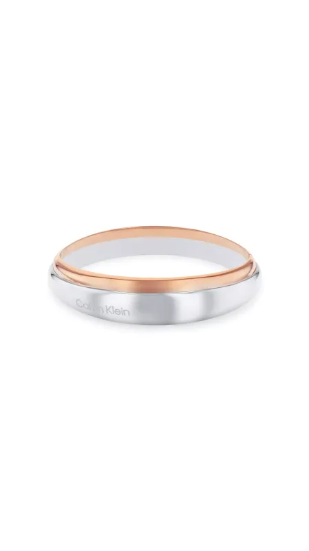 Calvin Klein Pulseira em Aço e Dourado Rosa 35000612