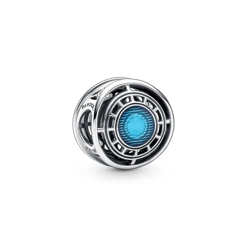 Pandora Marvel Arc Reactor sterling silver charm with blue enamel 790788C01