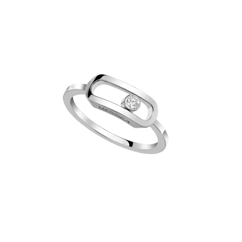 Anel Move Uno XL Plain Ouro Branco