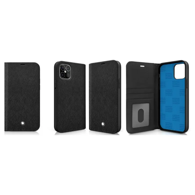 Montblanc Hard Phone Case with View for iPhone 12 Mini Black 128656