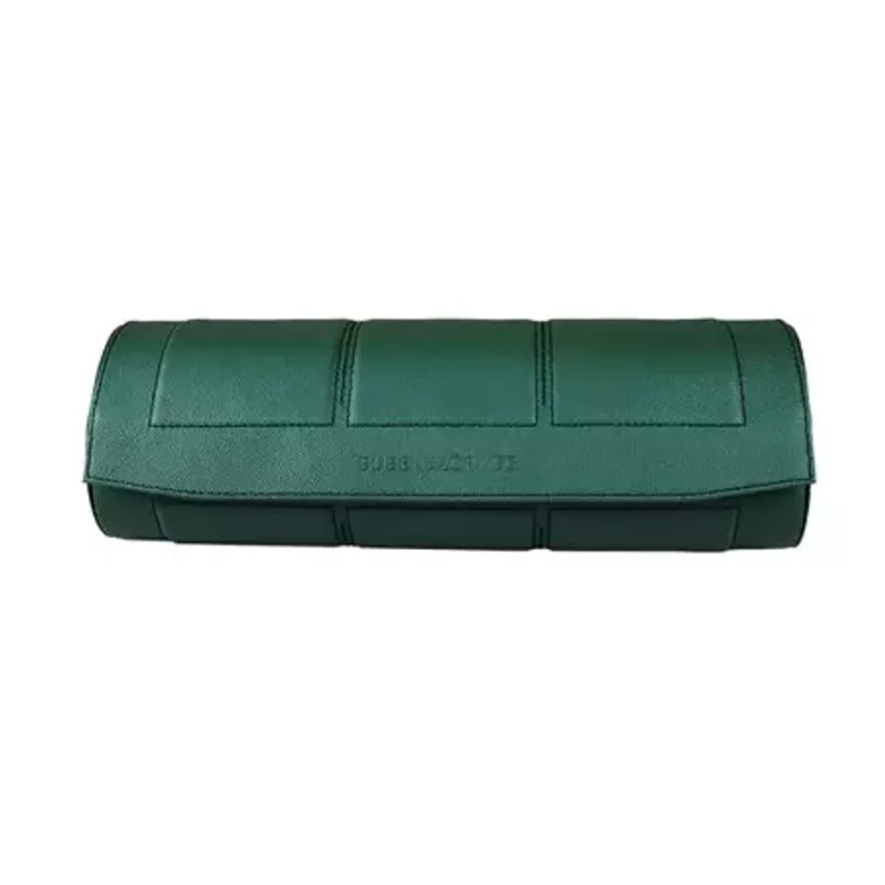 Buben & Zórweg Nitro 3 Leather Green Watch Case for 3 Watches 120041004