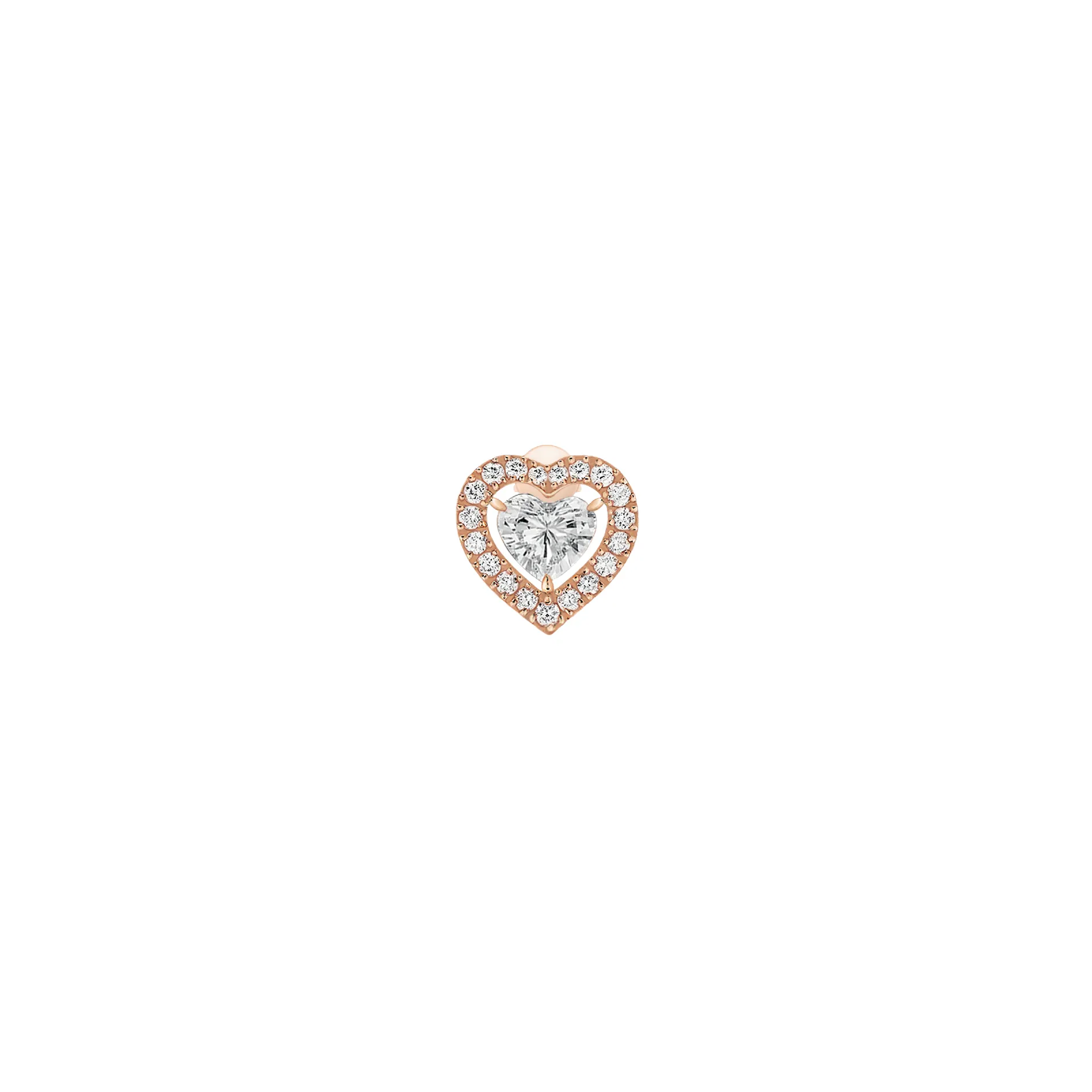 Pink Gold Diamond Earrings Joy Cœur