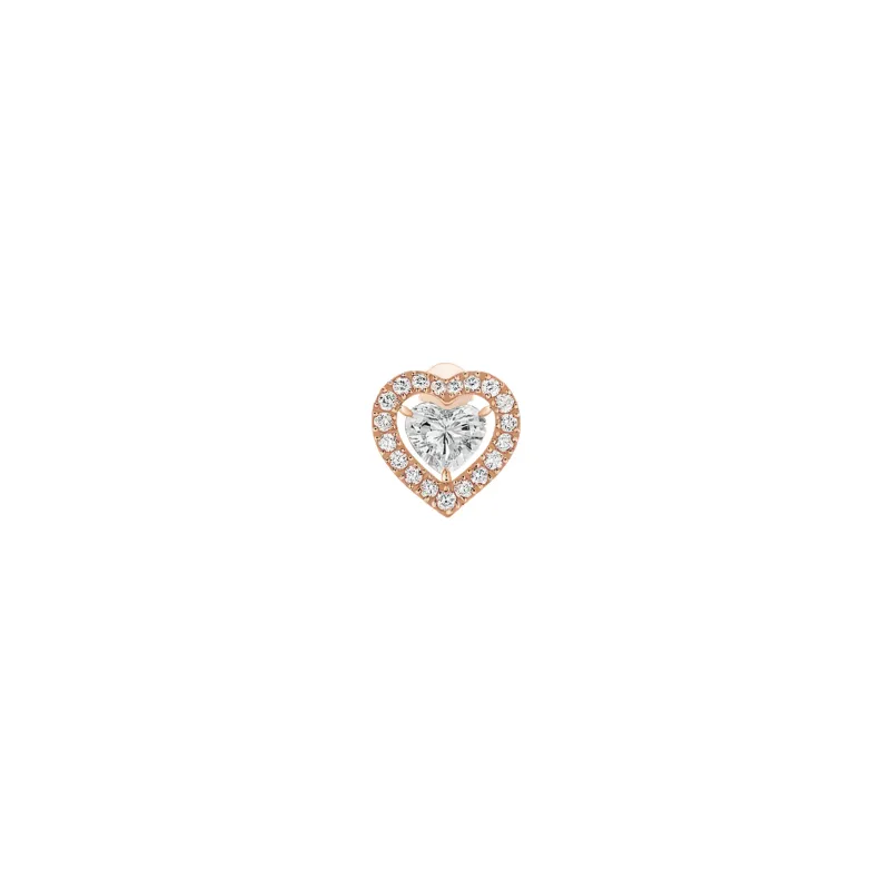 Messika              Pink Gold Diamond Earrings Joy Cœur                          MEK.10.BR.11562.PG