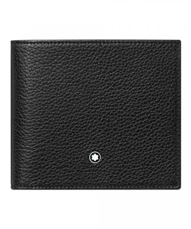 Montblanc Soft Grain Wallet 4cc with coin case black                   126253