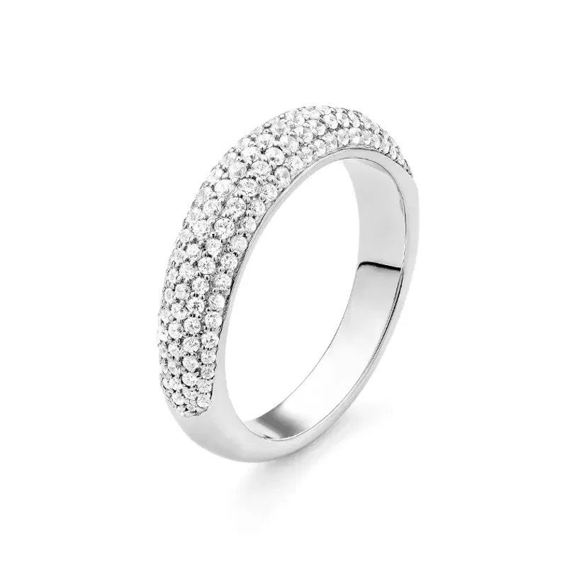 Marcolino Anel Ouro Branco com Diamantes FA3223-14