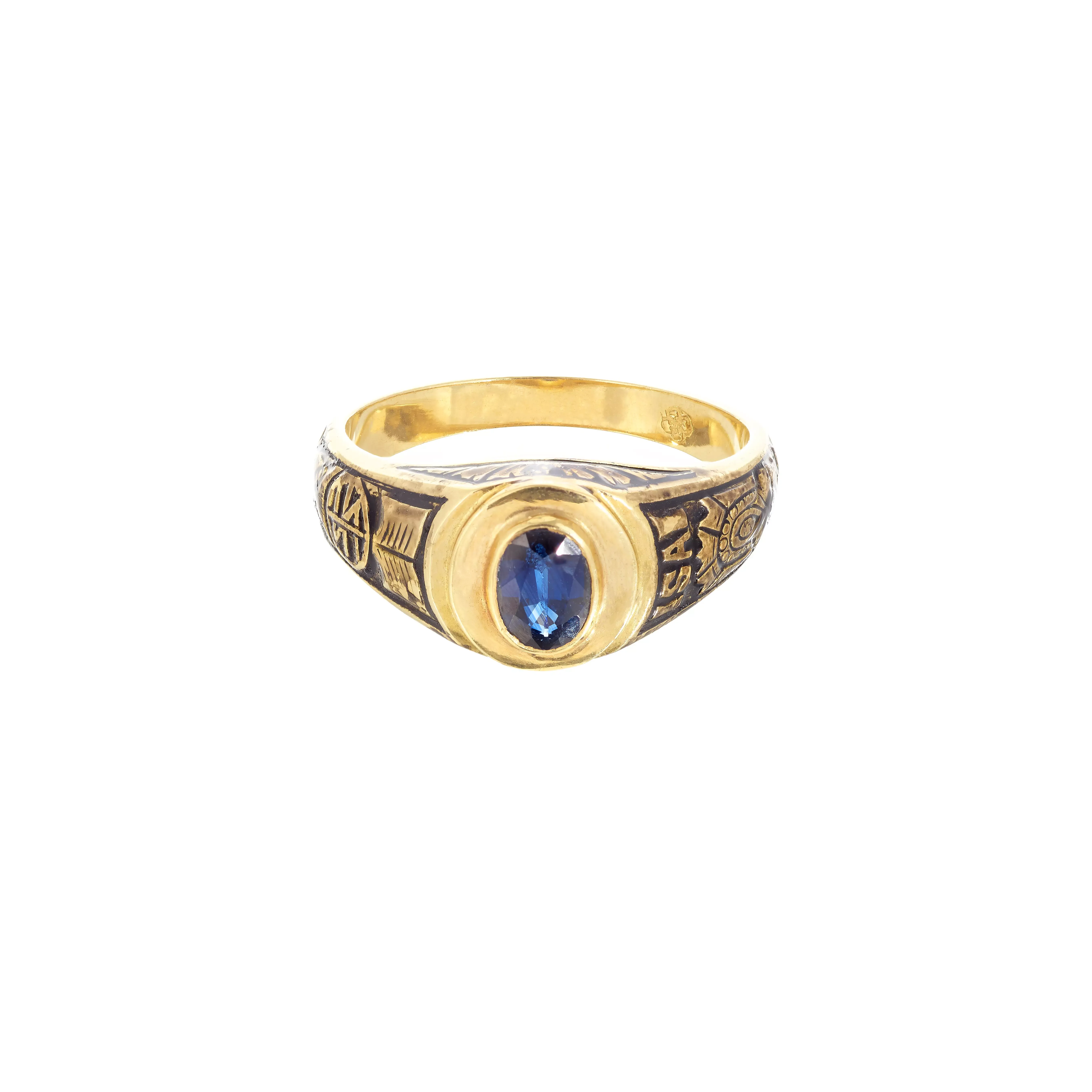 Imagem Anel de Curso ISAI com Safira