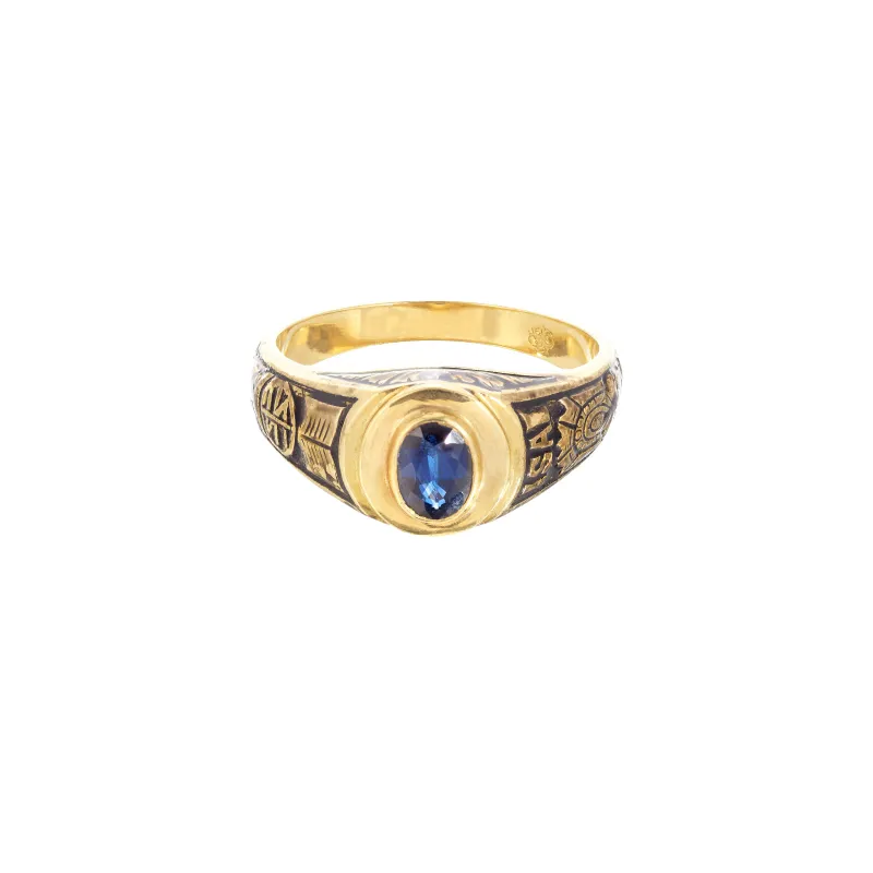 Marcolino Anel de Curso ISAI com Safira 300739