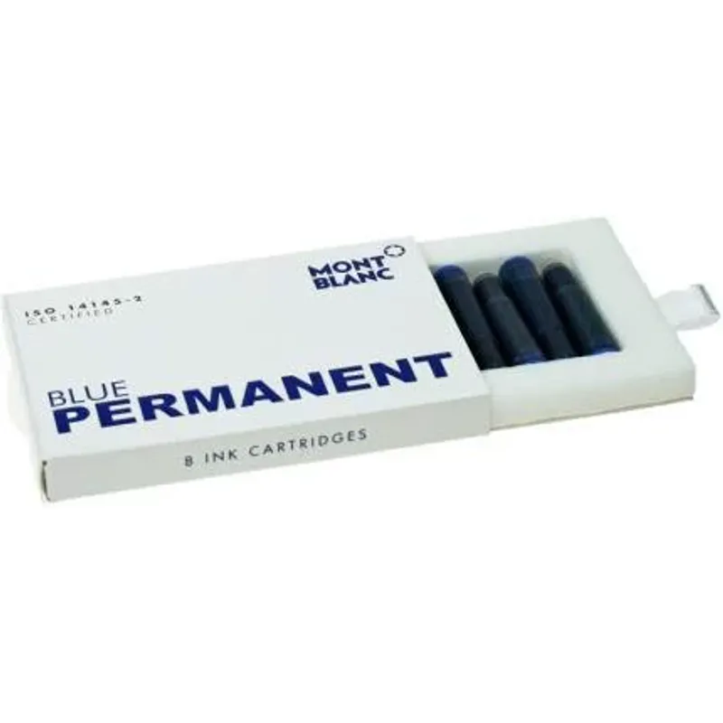 Montblanc Cartuxos Tinta Permanenete Azul 1Pack=8Cartr 107758