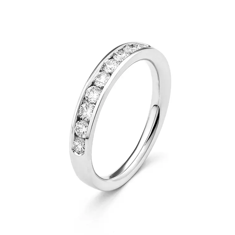 White Gold Ring with Diamonds