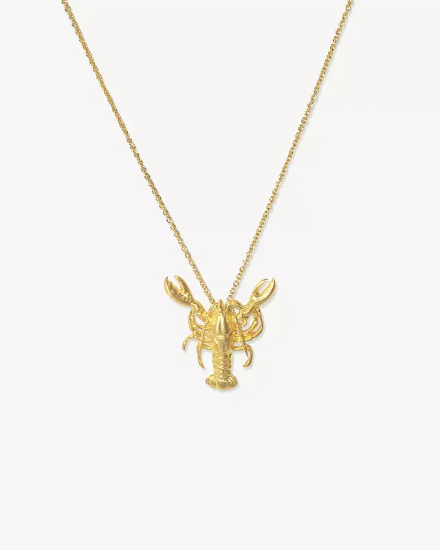 Mesh Necklace with lobster pendant 1254005D