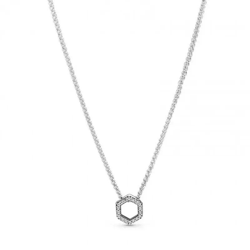 Pandora Colar Sparkling Honeycomb Hexagon 398787C01-50