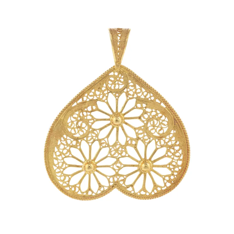 Marcolino Medalha Filigrana Ouro Amarelo 01MD-OA1434-072