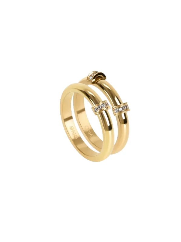 One Lady´s  Luminous Crystal Gold 7 ring OJLR01G-7