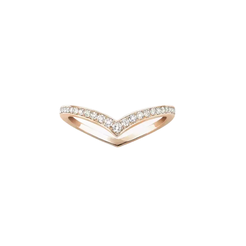 Messika Rose Gold Diamond Ring AN.12088.PG.55