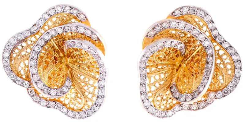 Eleutério Yellow Gold Earring BROA0198