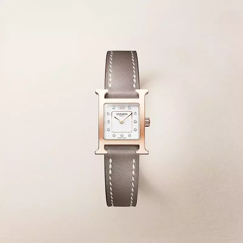 Hermès Heure H watch, Mini model, 21 mm 13HH1102231/SW18-I
