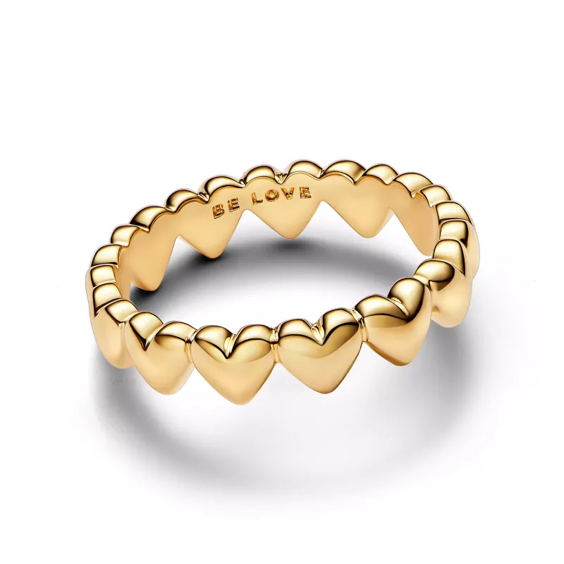 Pandora Anel Fila de Corações 163427C00-54