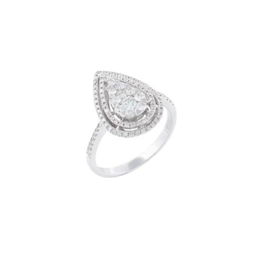 Marcolino White Gold Ring with Diamonds 90567A/003