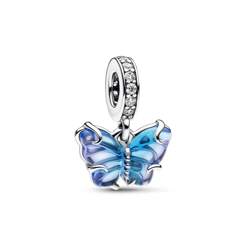 Pandora Conta Pendente Murano Borboleta Azul 792698C01