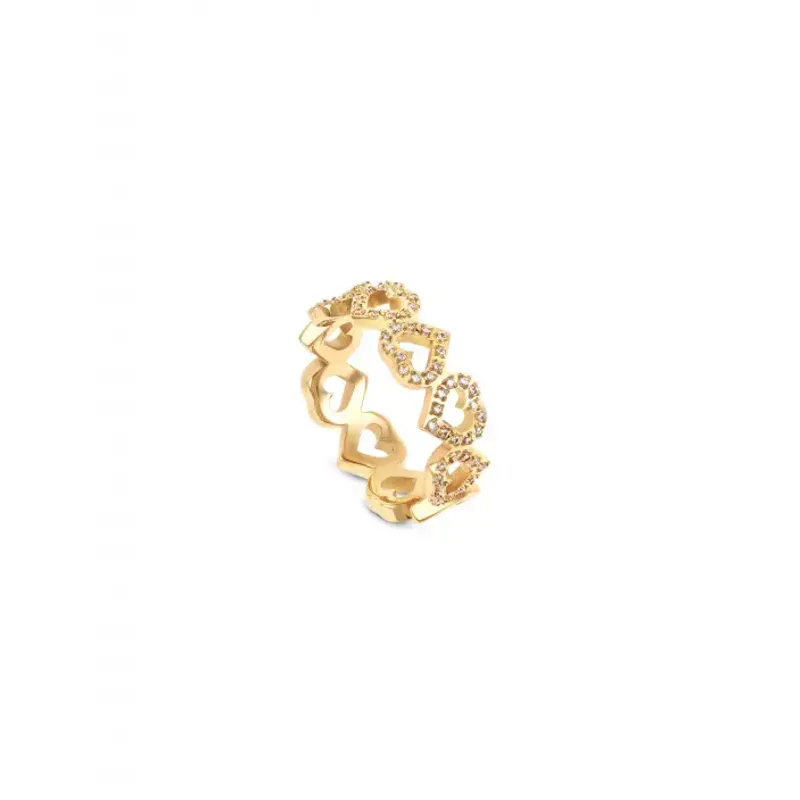 One Ring Reflexions Heart Gold 6 OJRR04G-6