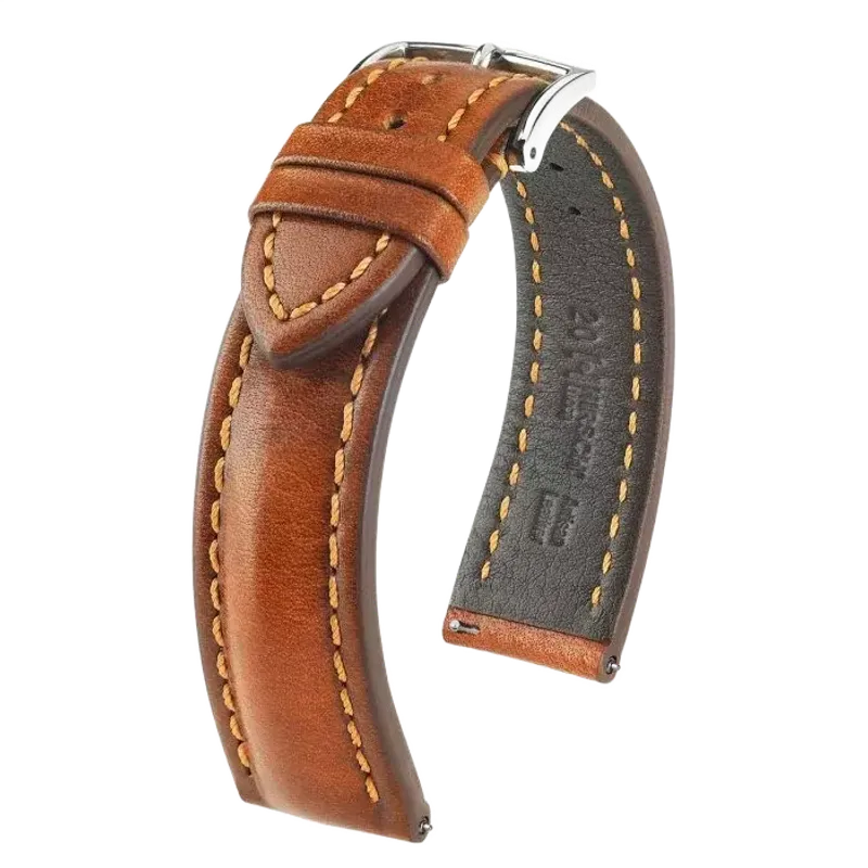 Hirsch Bracelet Lucca, Artisan Leather Brown 04902070-2-20
