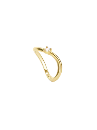 Anel Infinity Solitaire Gold                                
