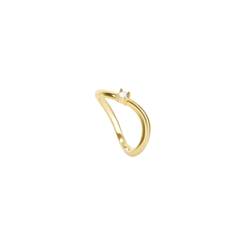 One Ring Infinity Solitaire Gold OJIFR02G-6
