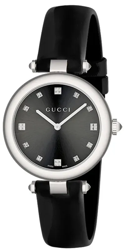 Gucci GUCCI Diamantissima MD BLK/STL/BLK S YA141403