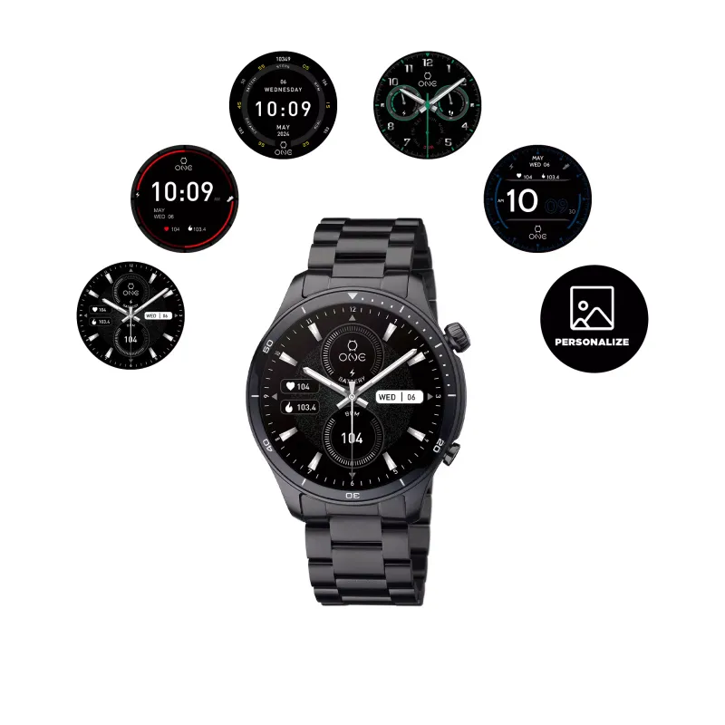 One Smartwatch Men Alphacall Black Links OSW0100BL41J