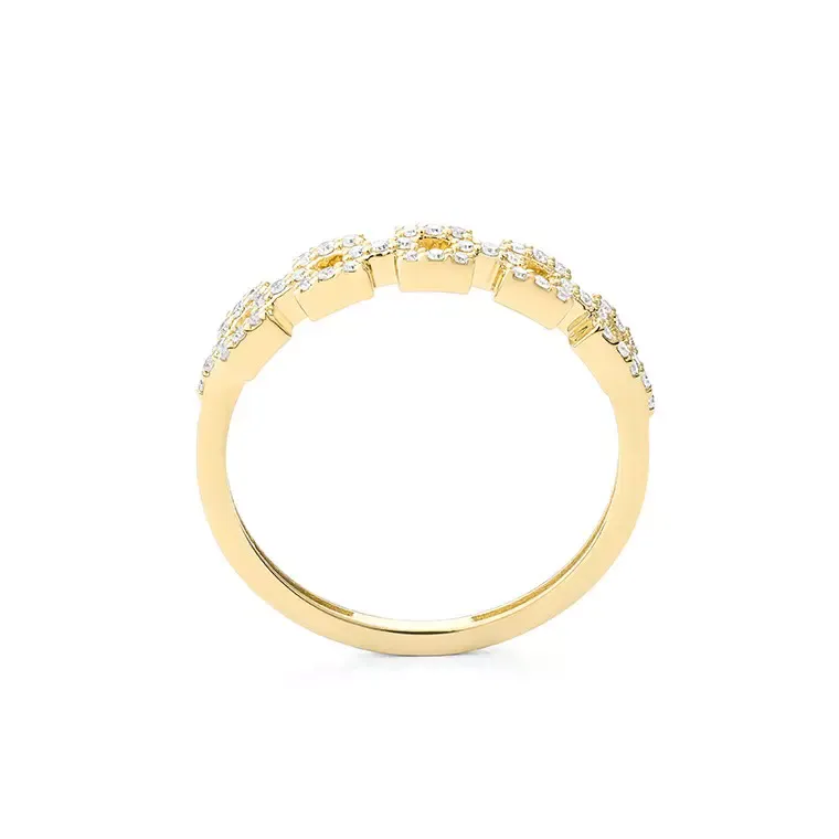 Image Rose Gold Ring with Diamonds