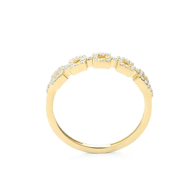 Marcolino Anel Ouro Rosa com Diamantes FA8253-14