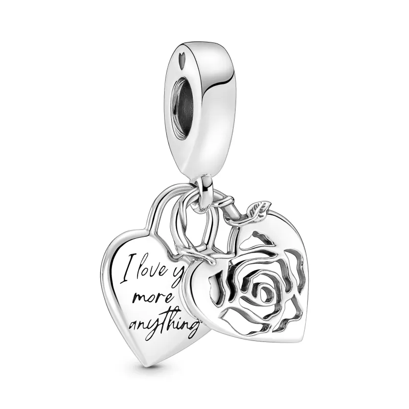 Pandora Rose Heart Padlock Dangle Charm 790086C00