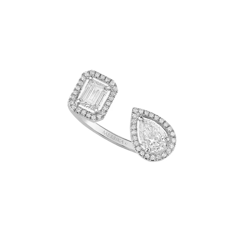 Messika Anel My Twin ouro branco com diamantes MEK28AN06636WG50