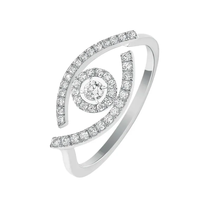 Messika Anel Lucky Eye ouro branco com Diamantes MEK35AN10037WG53