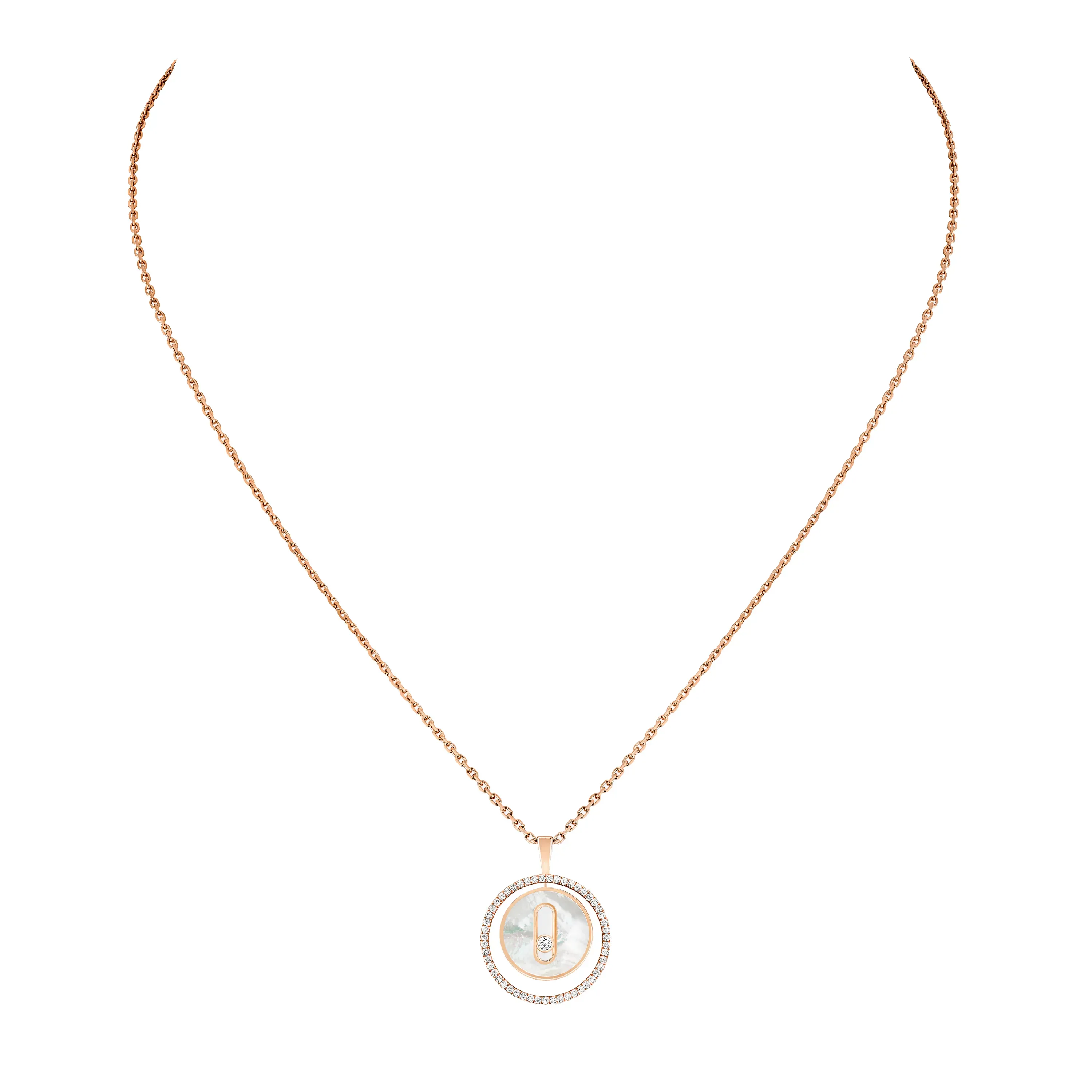 Imagem Colar Lucky Move Ouro Rosa com Diamantes