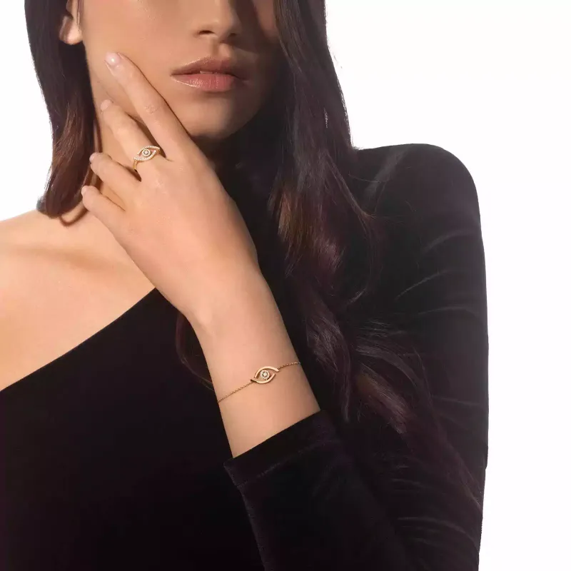 Messika Anel Lucky Eye Ouro Amarelo com Diamantes MEK35AN10037YG53
