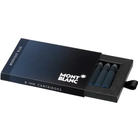 Montblanc Ink Cartridge Midnight Blue 1Pack=8Cartr 128199