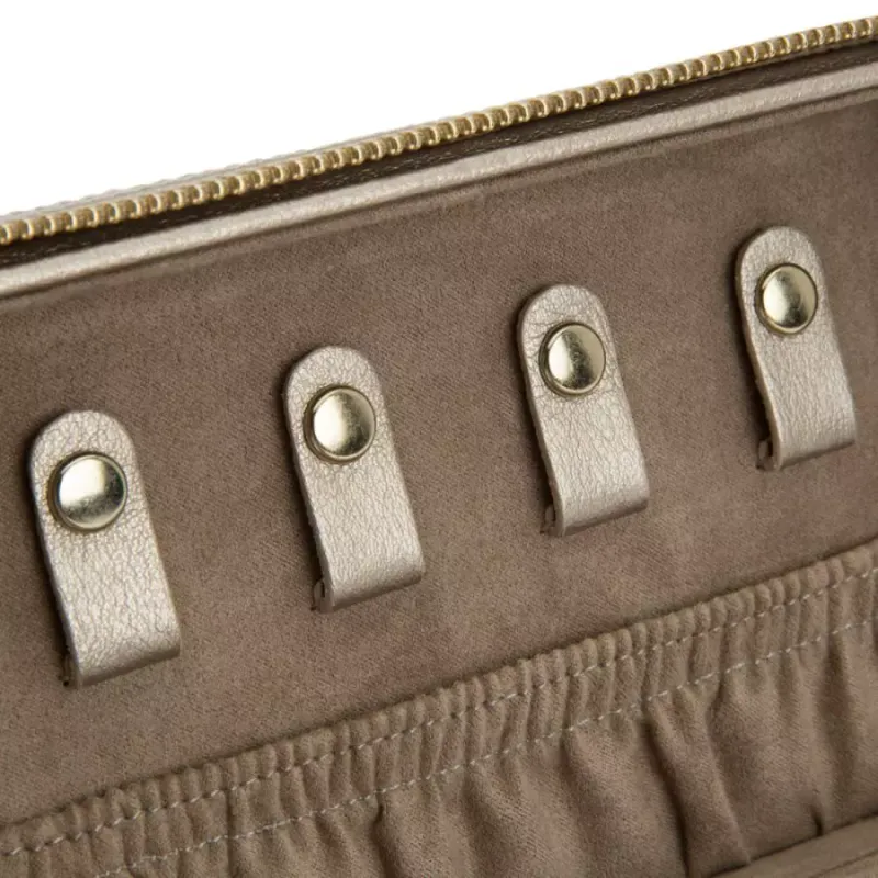 Wolf Porta Jóias Zip Pewter 213678