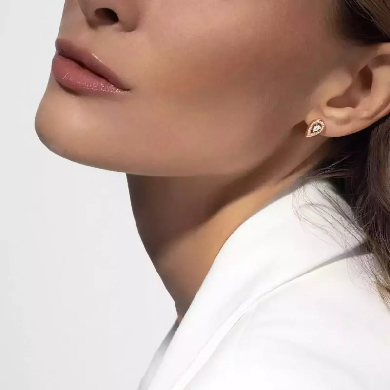 Messika Brincos de Diamante em Ouro Rosa BR.12809.PG