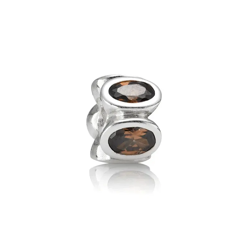 Pandora Conta com pedras ovais castanhas 790311BCZ