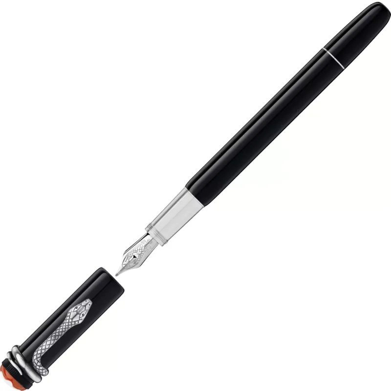 Montblanc Heritage Rouge&Noir Black M Fontain Pen 114722
