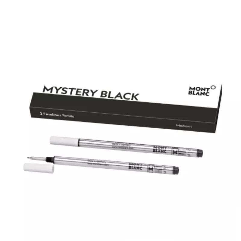 Montblanc 2 Fineliner Refills M Mystery Black 128246