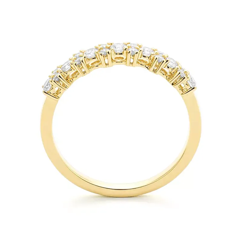 Marcolino Anel Memória Ouro Branco com Diamantes R0107103AU.GVS.14