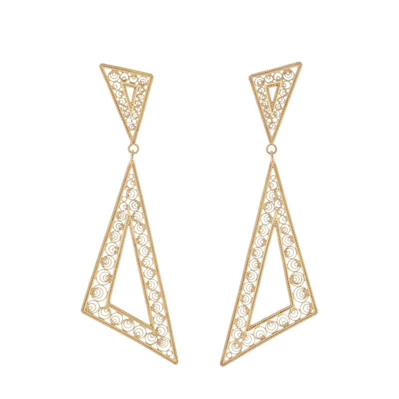 Aquaverdi Silver Filigree Earrings 0138.R