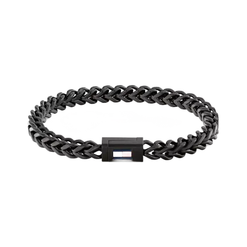 Image THJ MEN BRAIDED METAL PULSEIRA BLACK IP
