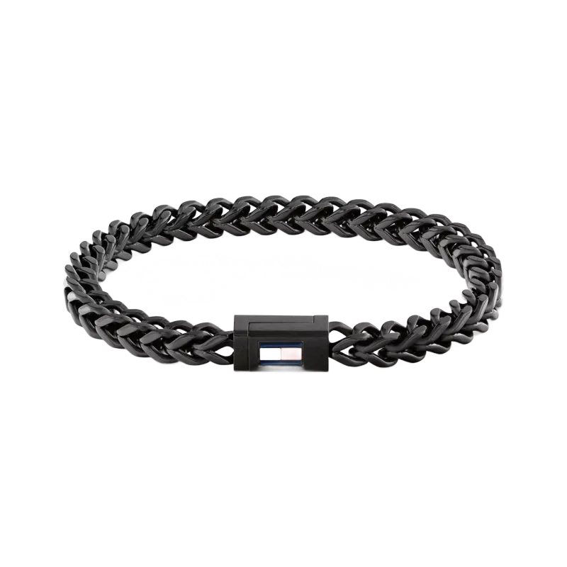 Tommy Hilfiger THJ MEN BRAIDED METAL PULSEIRA BLACK IP 2790649