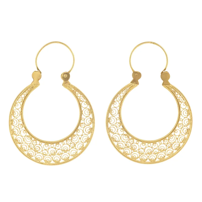 Marcolino Brincos Filigrana Ouro Amarelo 03BR-OA1012-113