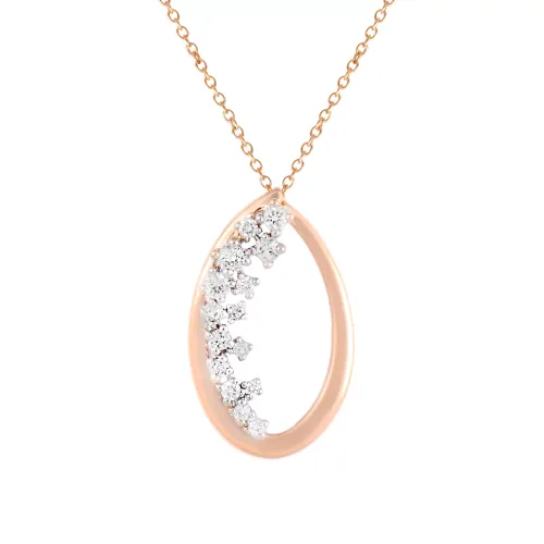 Image Necklace with Diamonds